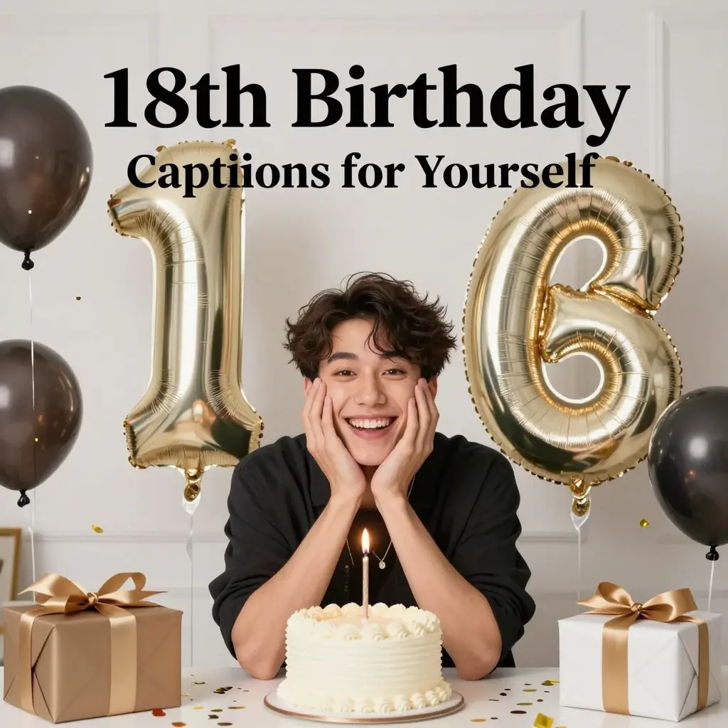 18th birthday captions