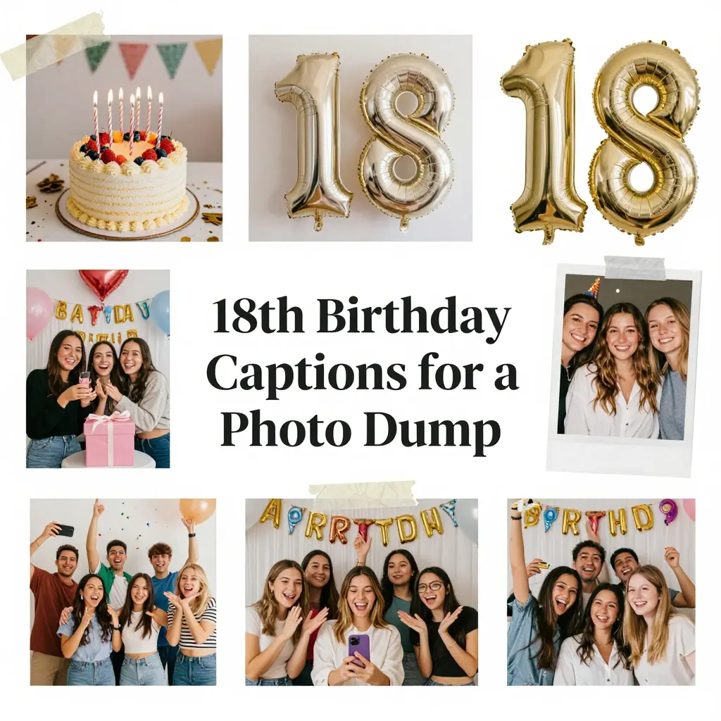 18th birthday captions