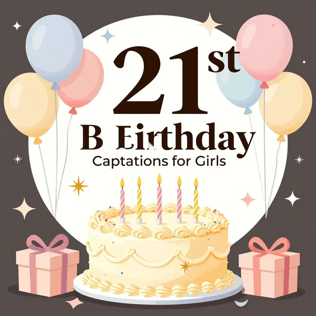 21st birthday captions