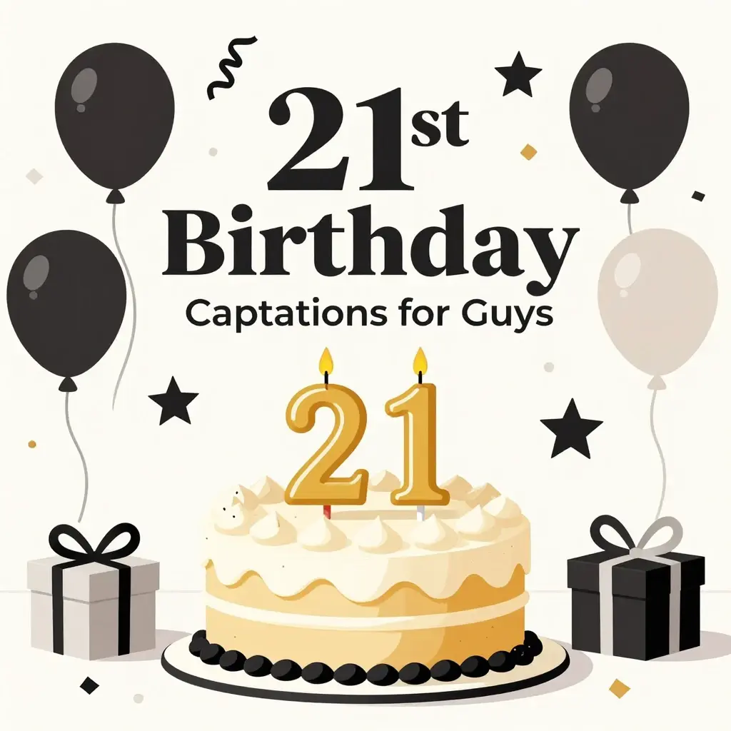 21st birthday captions