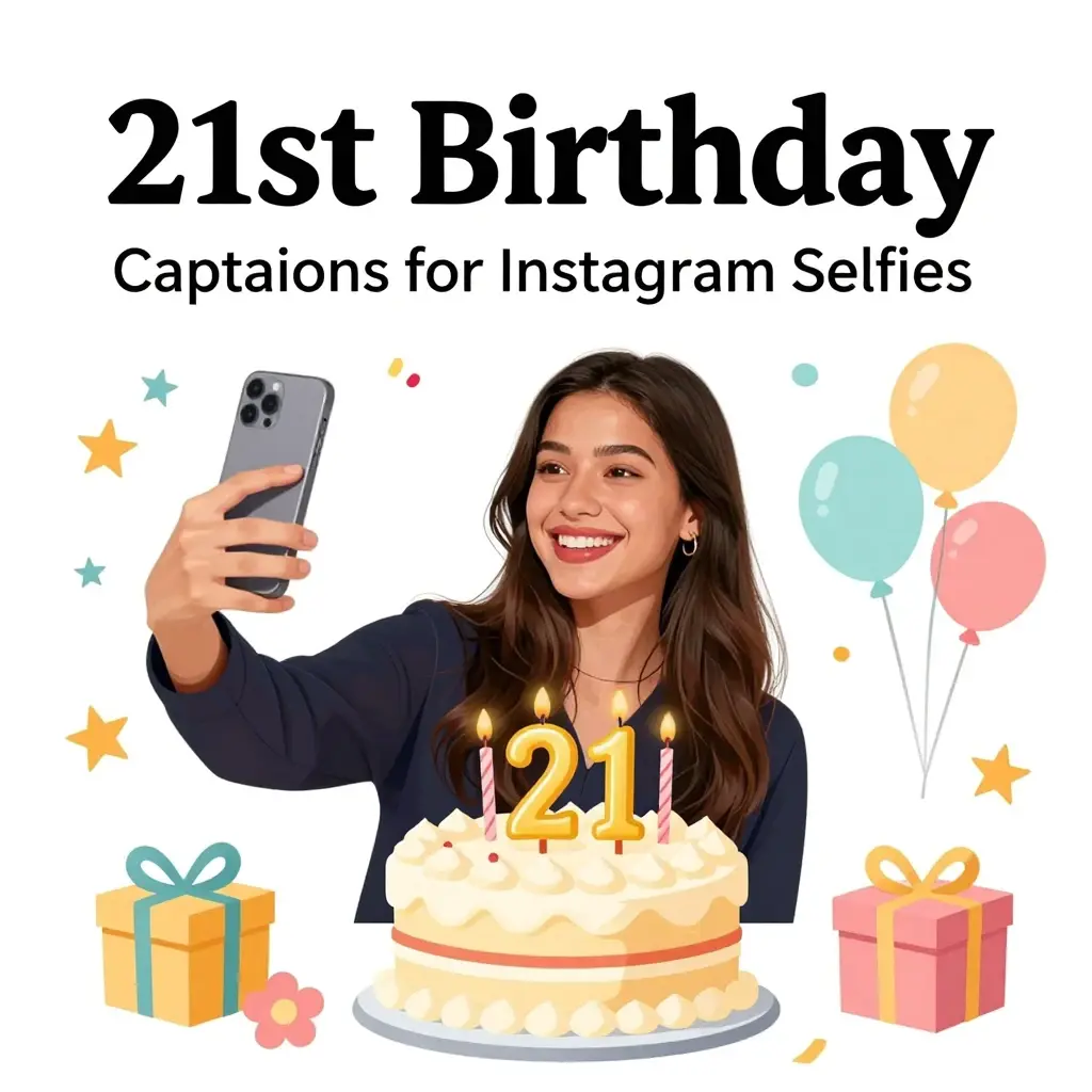21st birthday captions