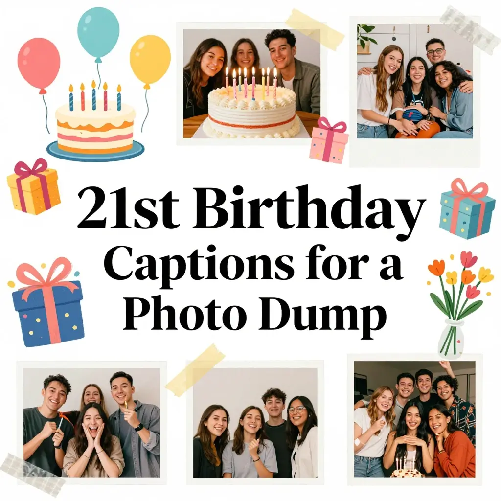 21st birthday captions