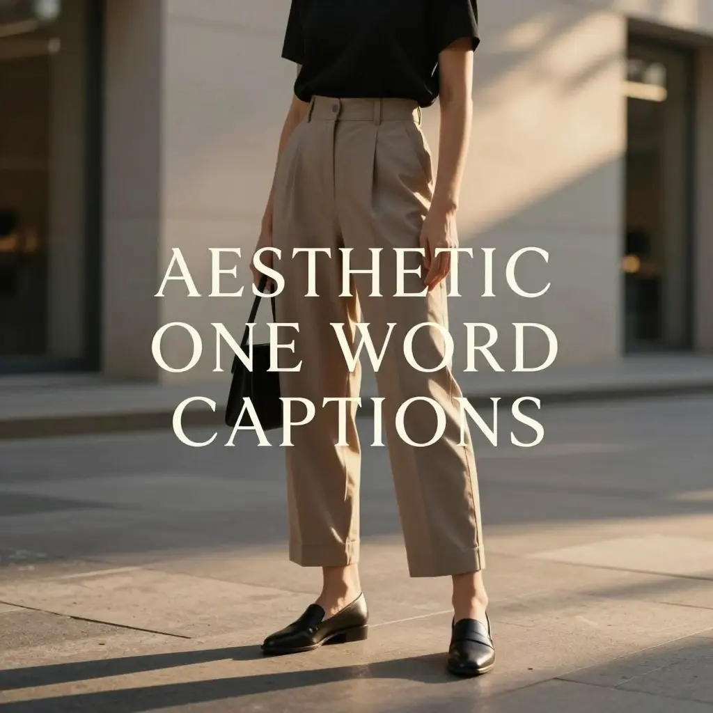 one word captions