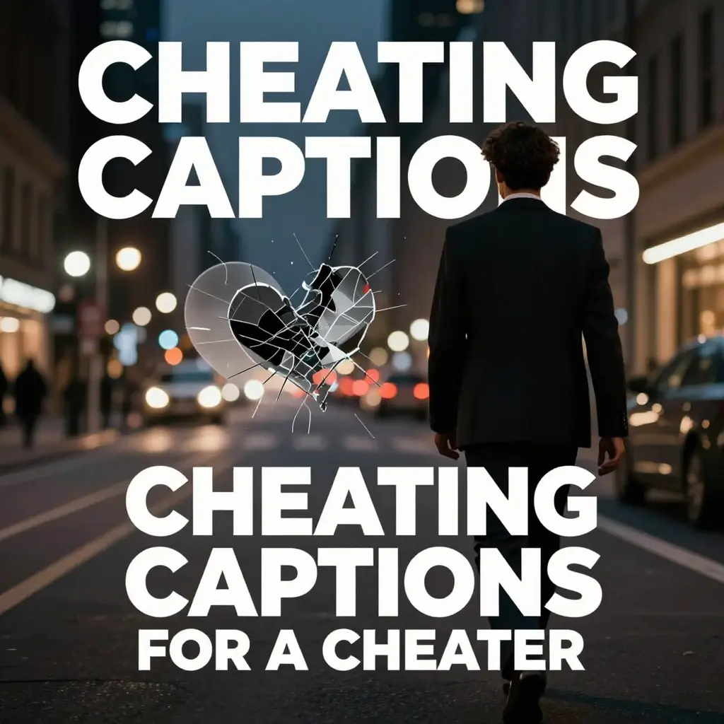 cheating captions