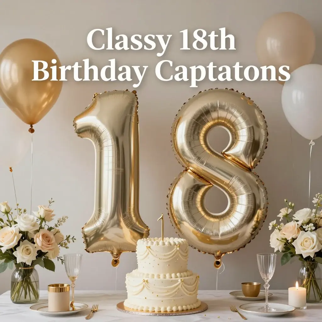 18th birthday captions