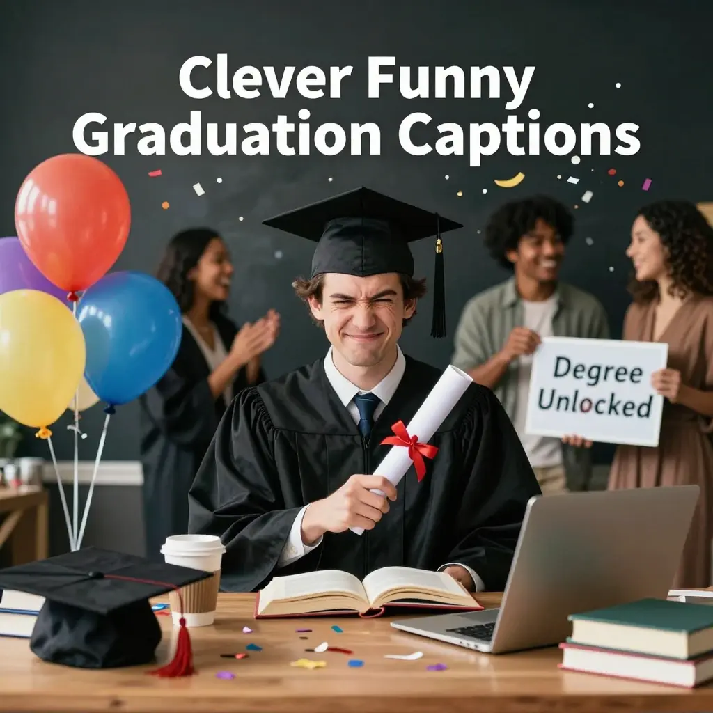 funny graduation captions