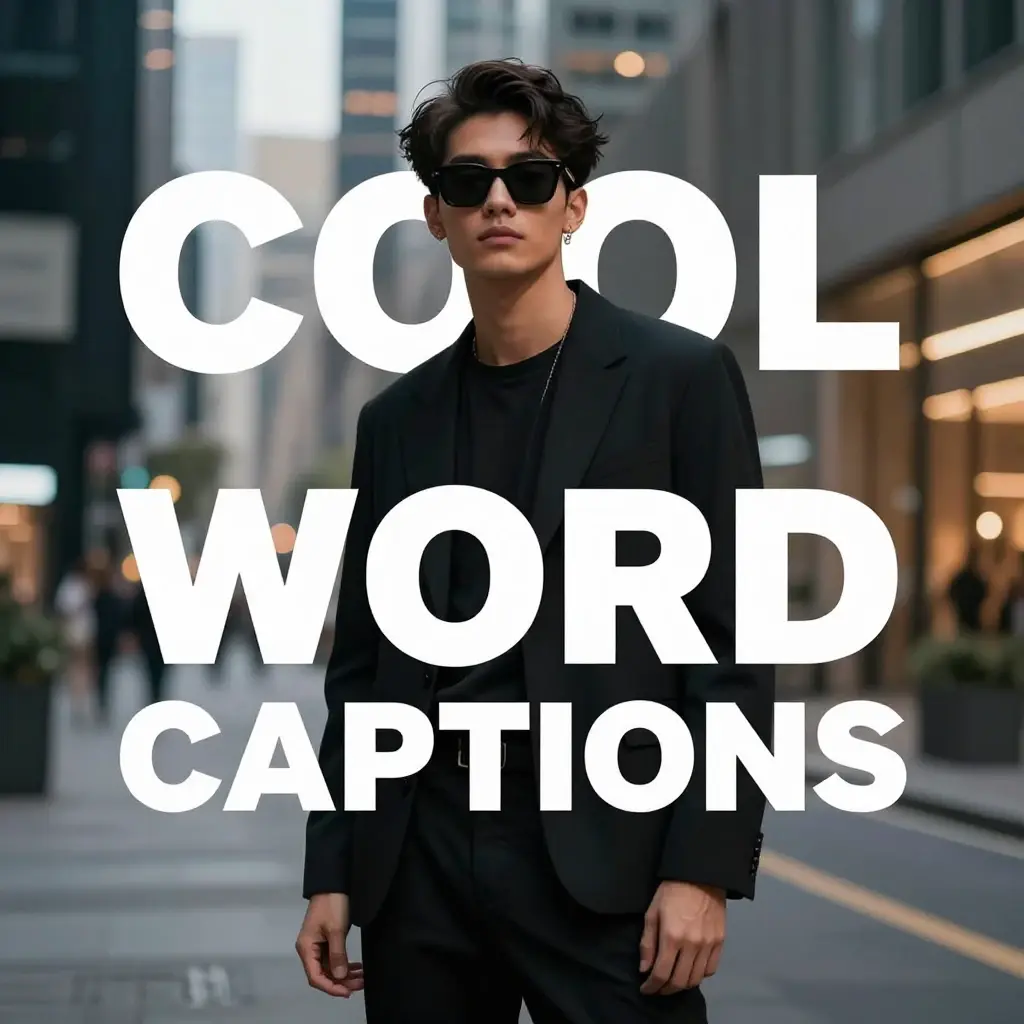 one word captions