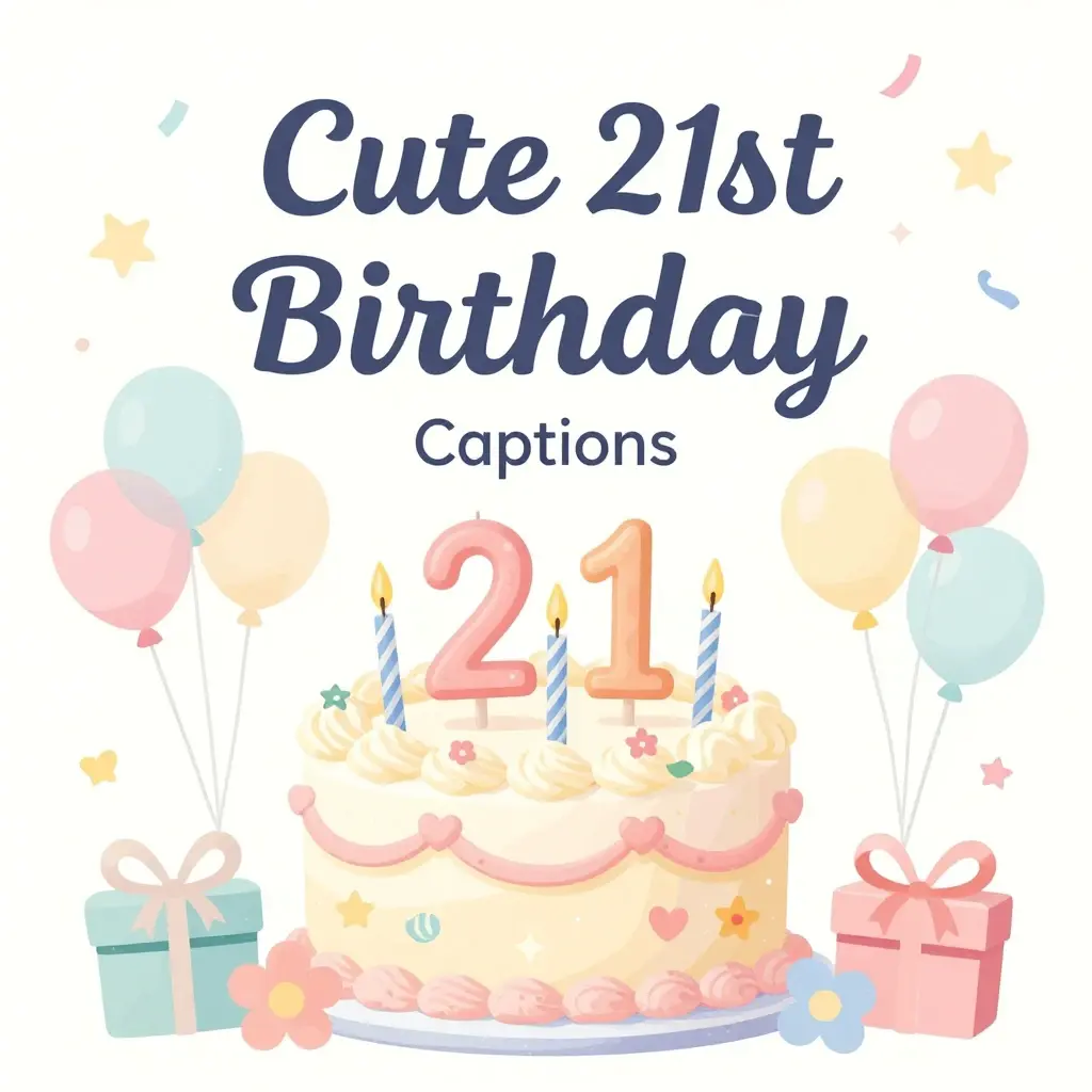 21st birthday captions