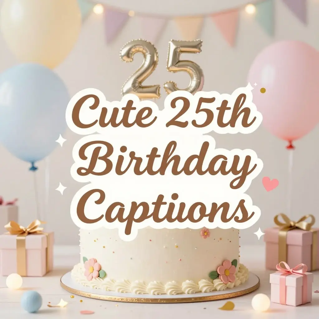 25th birthday captions