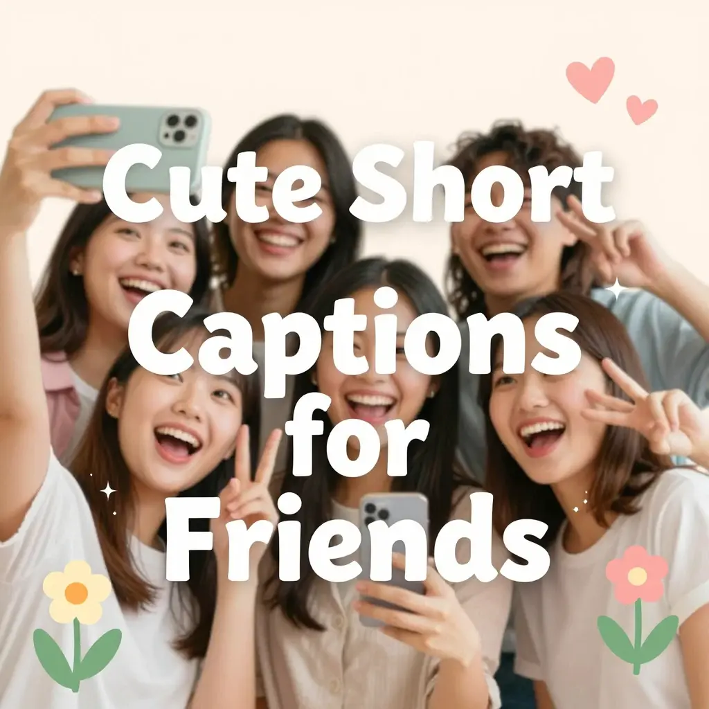 short captions for friends