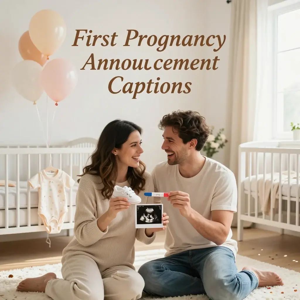 pregnancy announcement captions