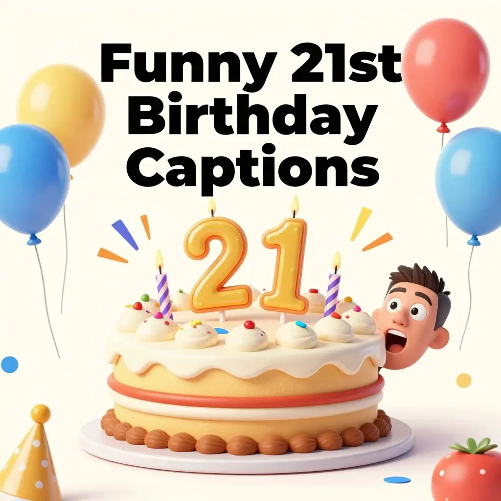 21st birthday captions