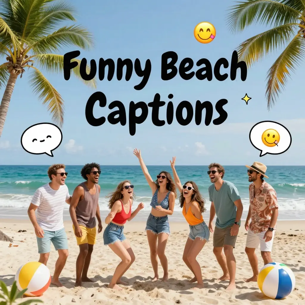 beach captions