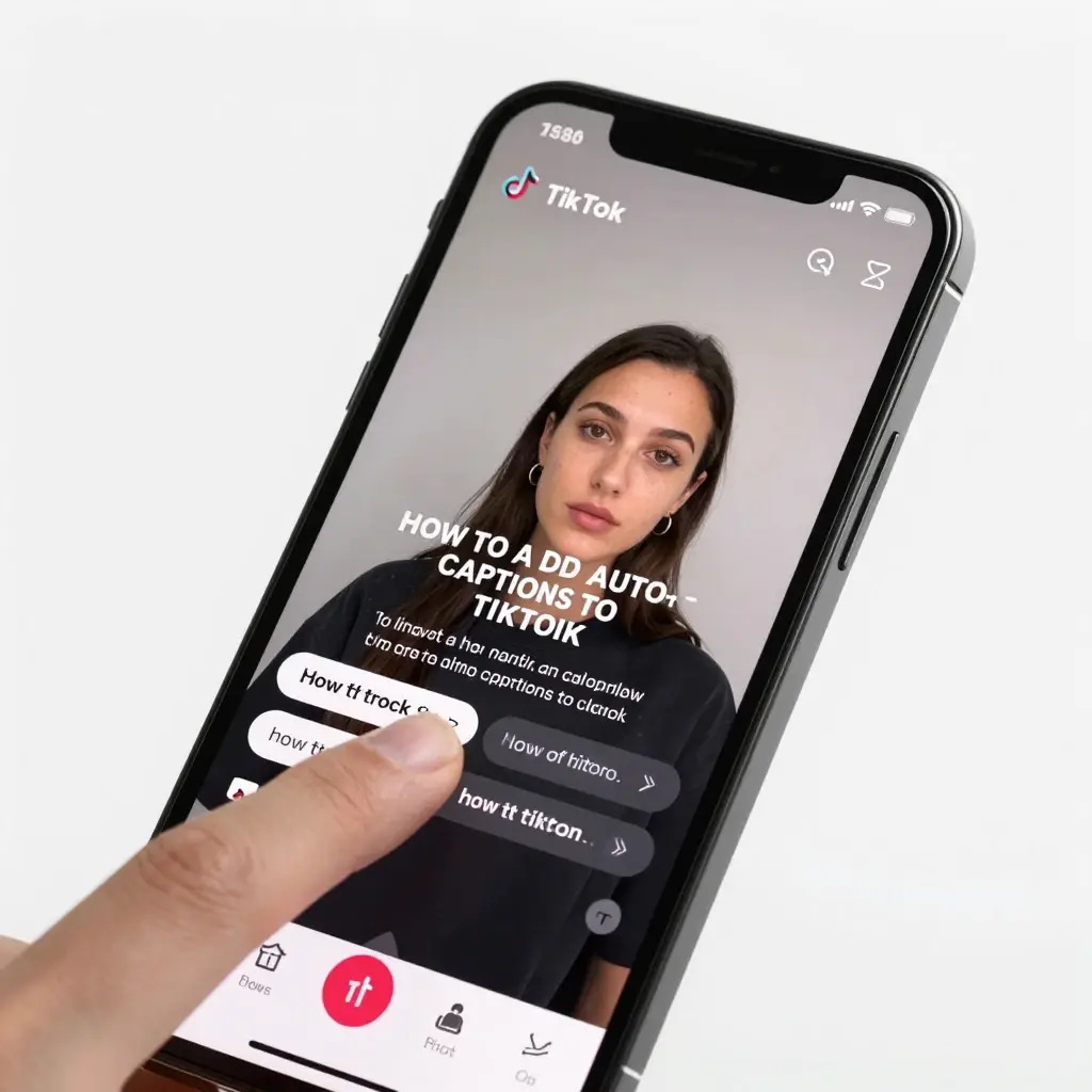 how to add captions on tiktok