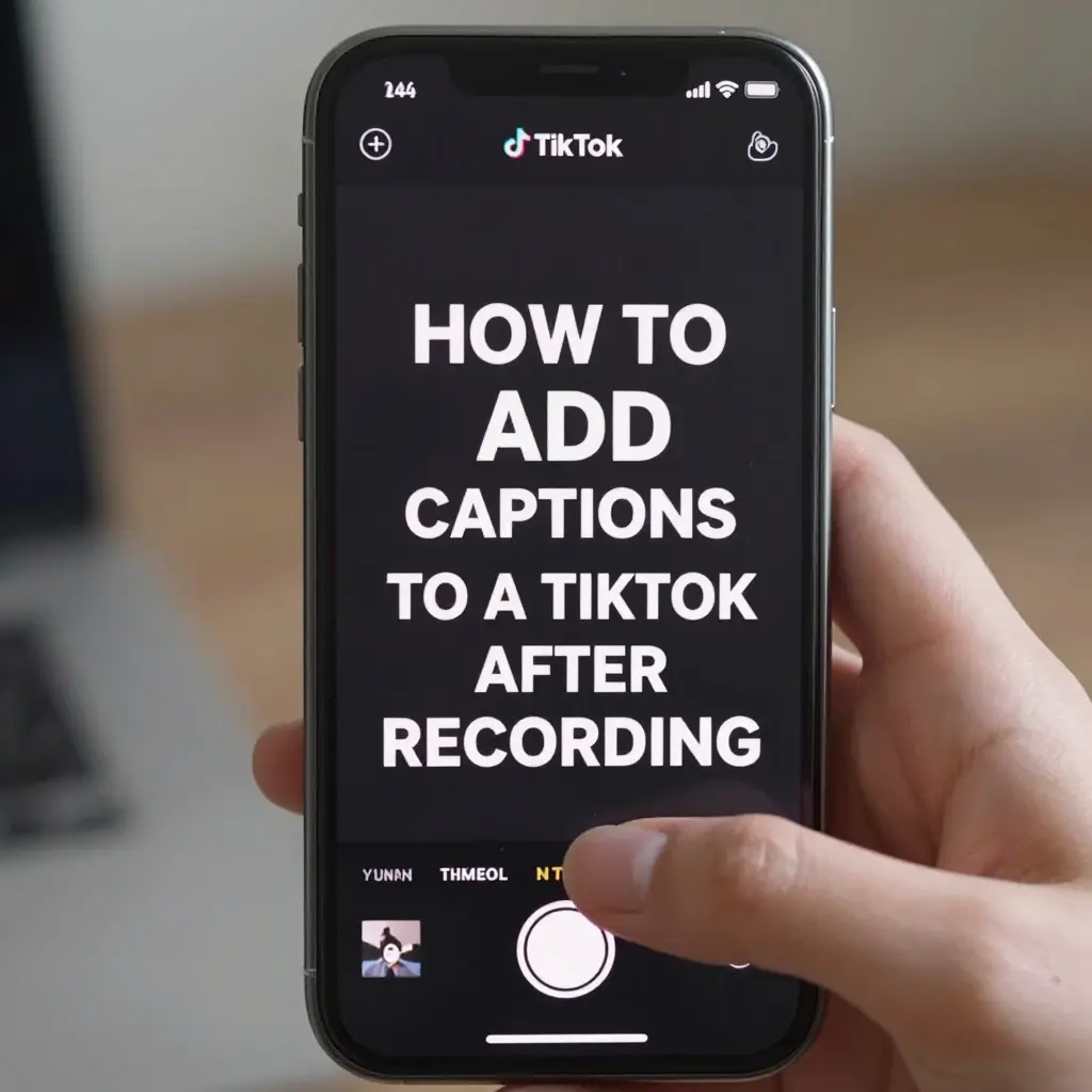 how to add captions on tiktok