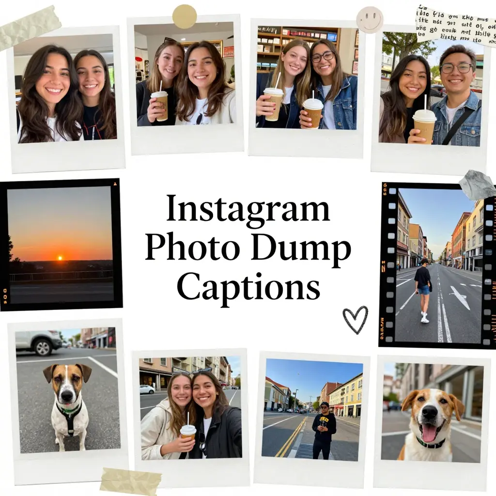 photo dump captions