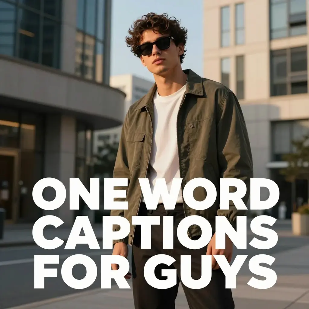 one word captions