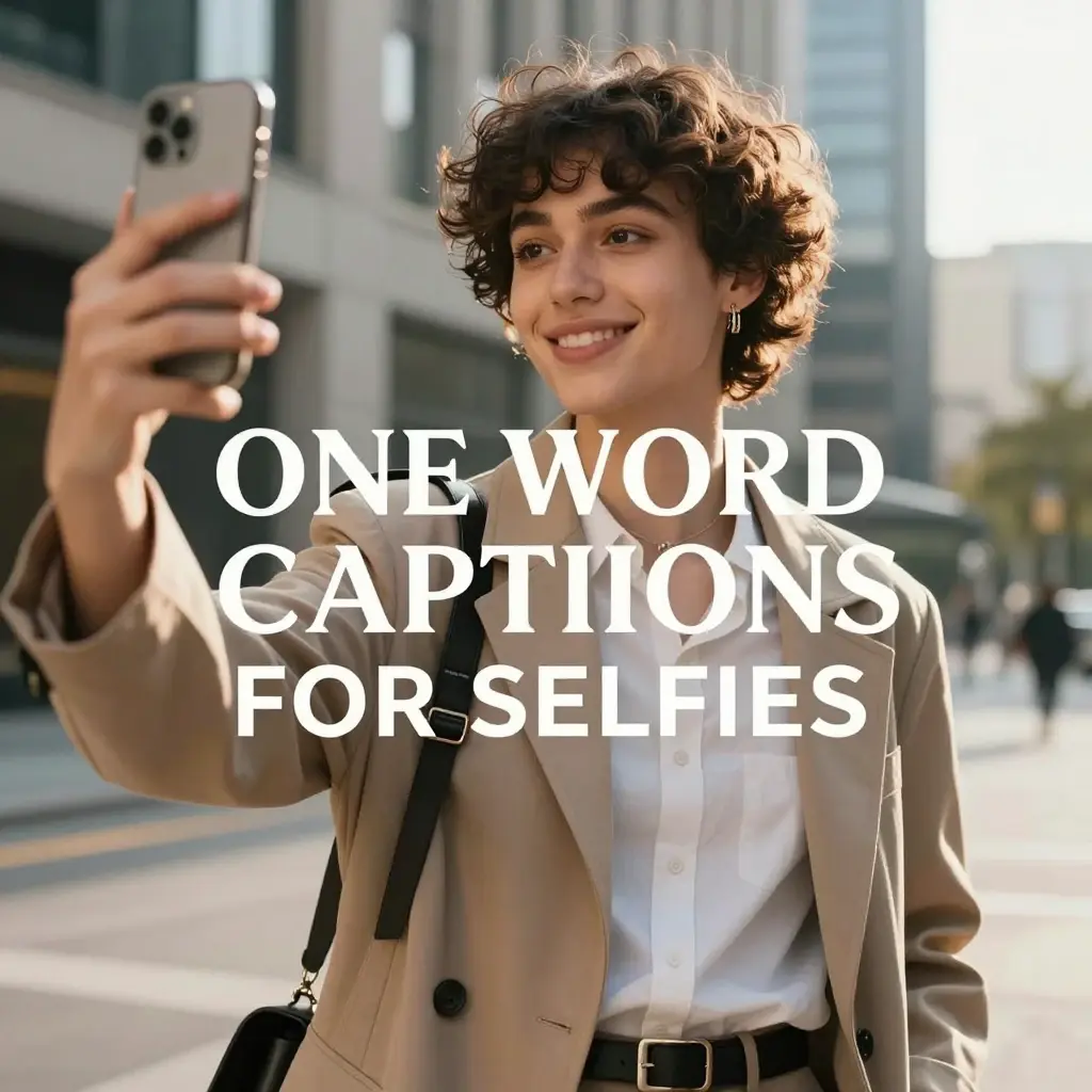 one word captions
