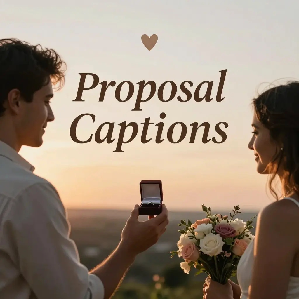engagement captions