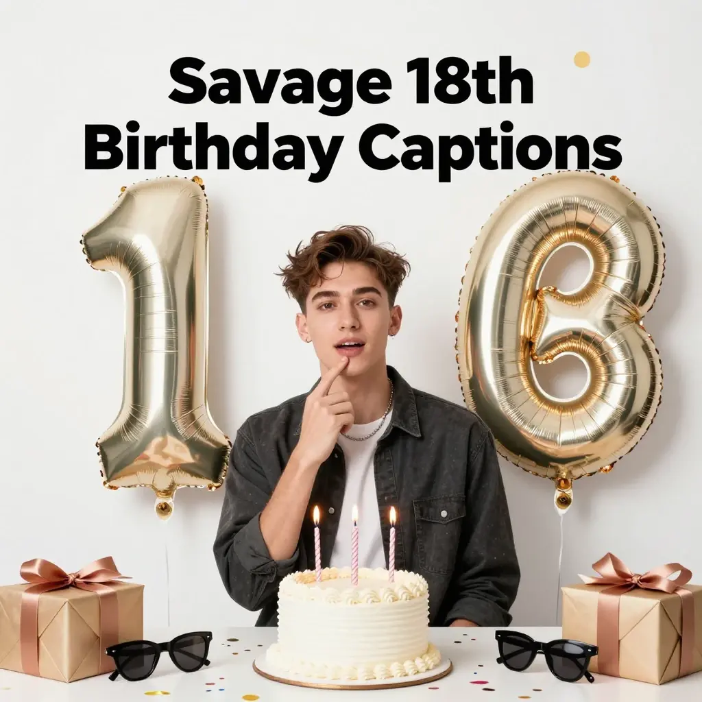 18th birthday captions