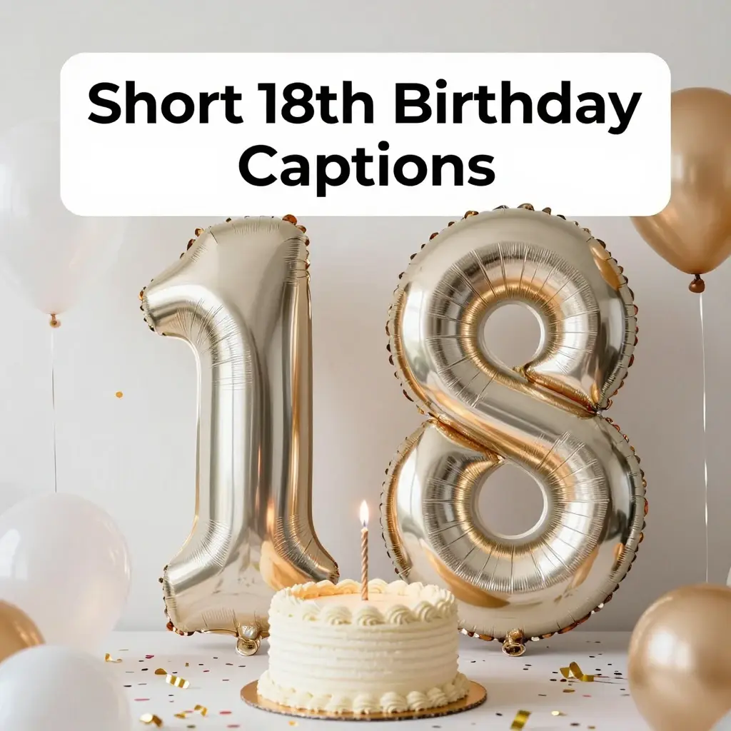 18th birthday captions