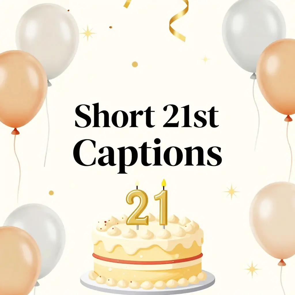 21st birthday captions