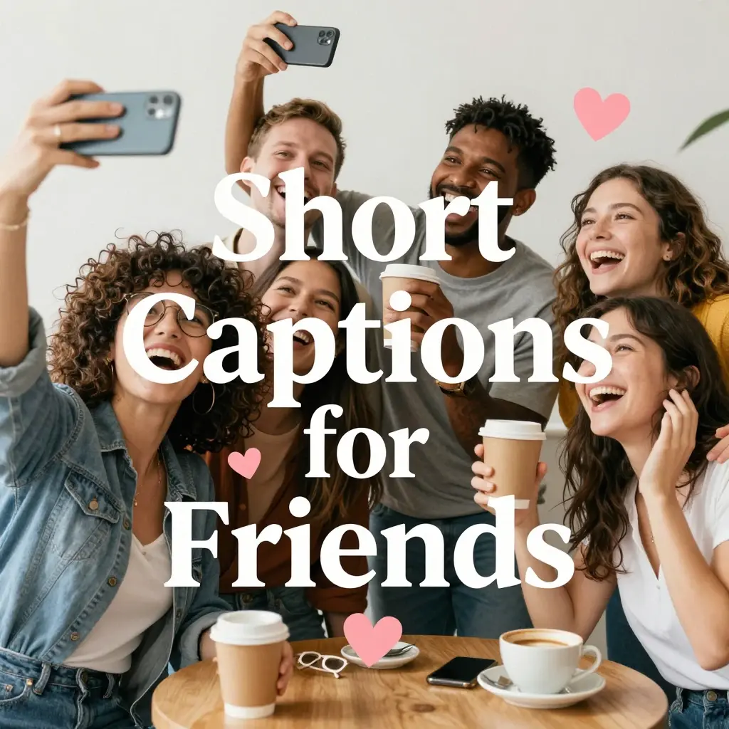 short captions for friends