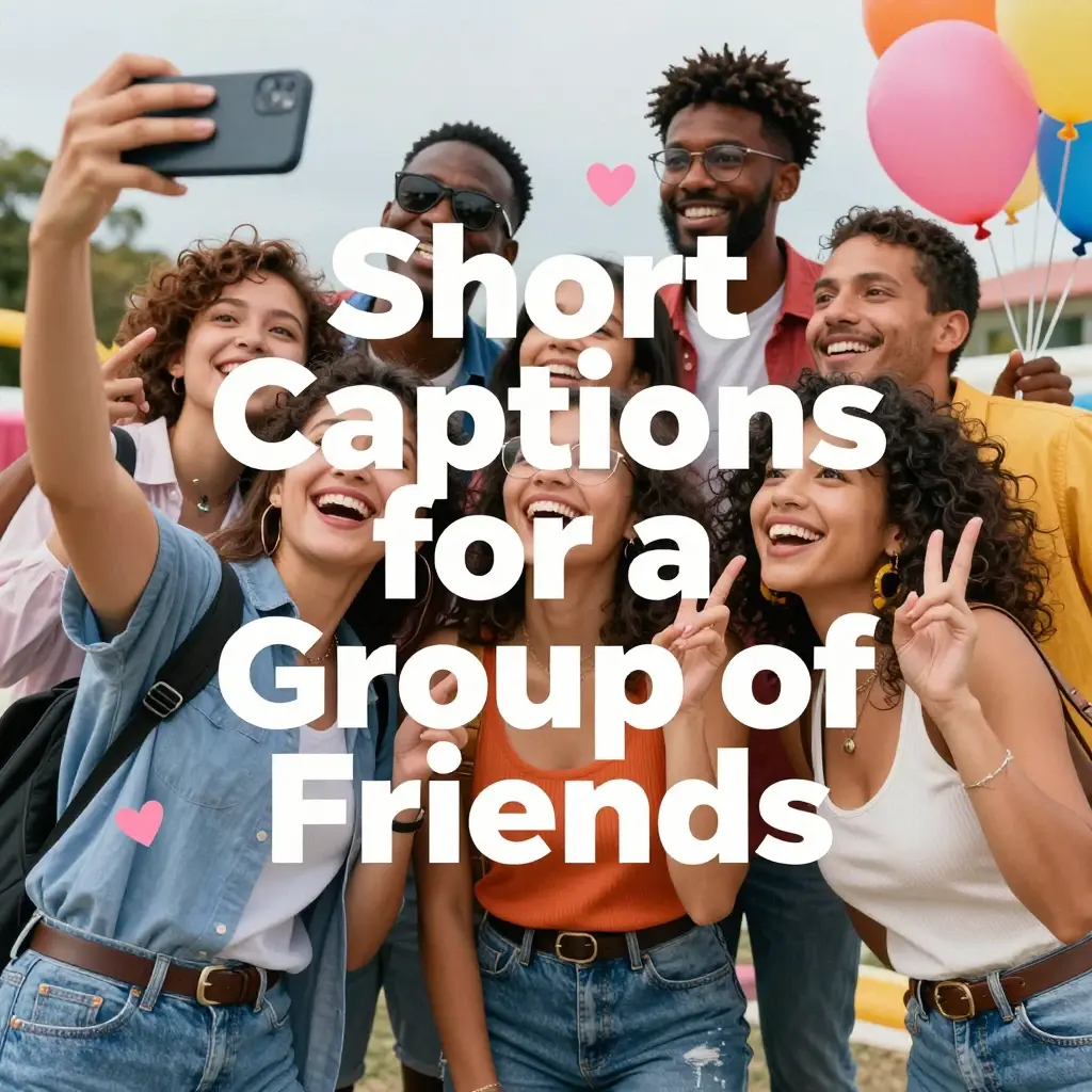 short captions for friends