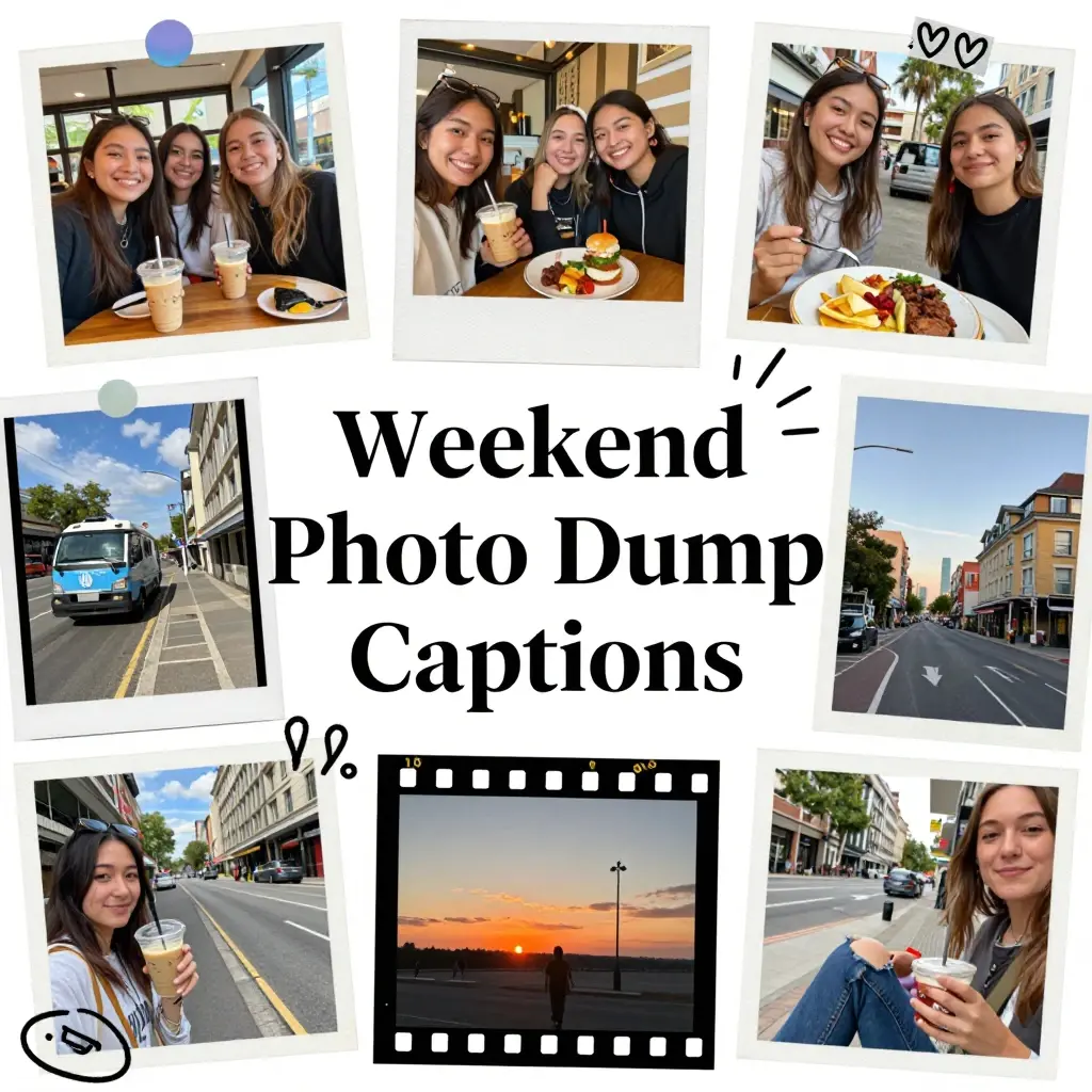 photo dump captions