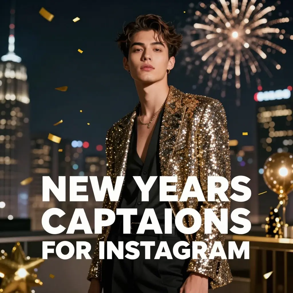 new years captions