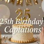 25th birthday captions