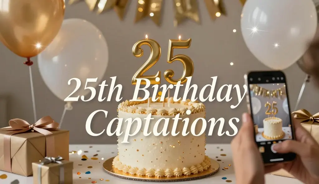 25th birthday captions