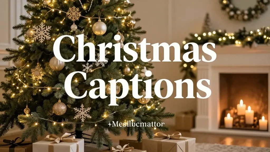 christmas captions