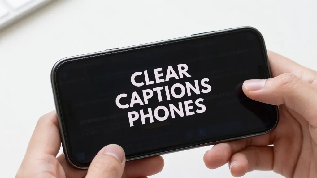clear captions phones
