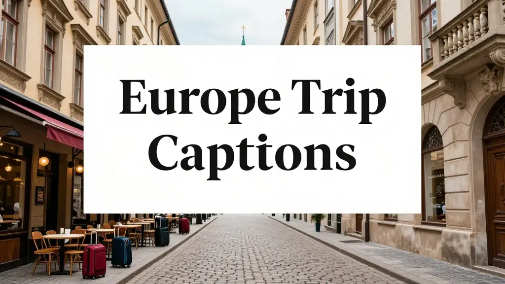 europe trip captions