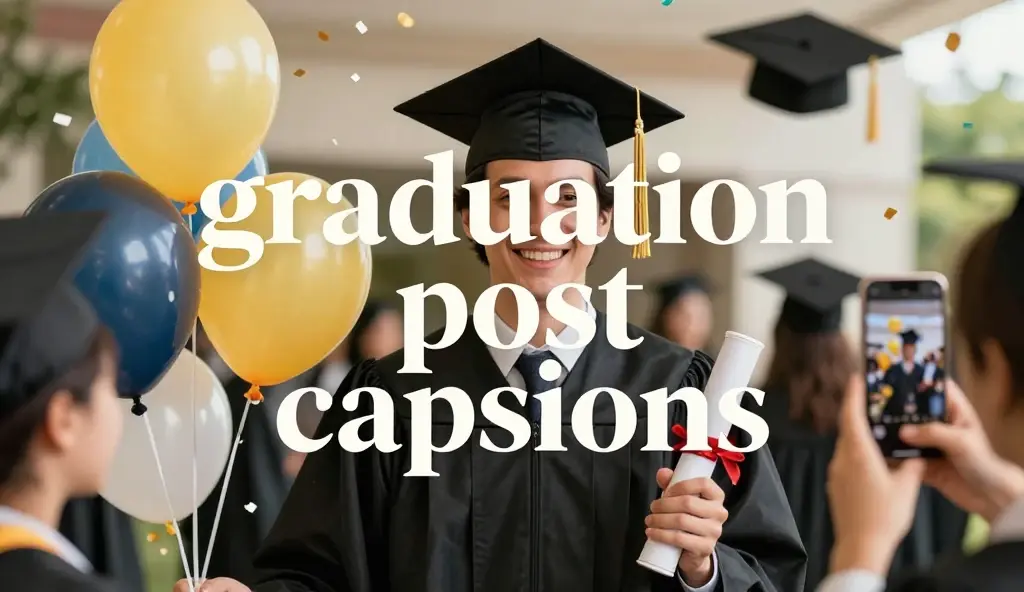 graduation post captions
