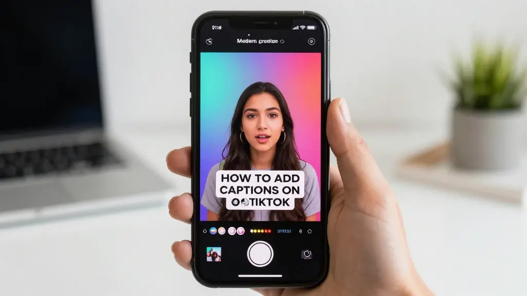 how to add captions on tiktok
