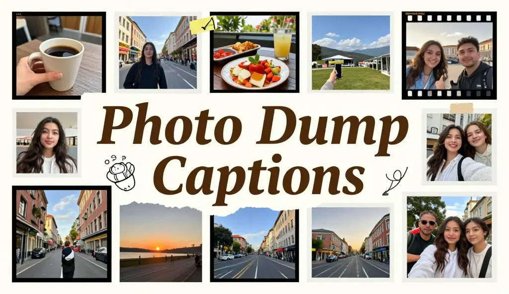 photo dump captions