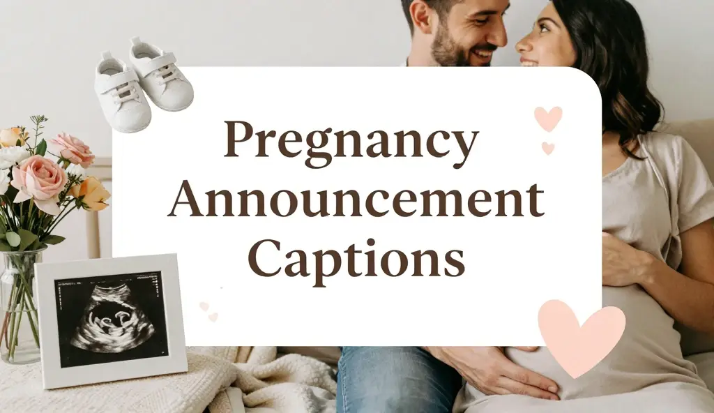 pregnancy announcement captions