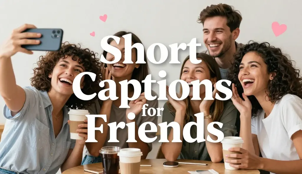 short captions for friends