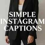 simple instagram captions