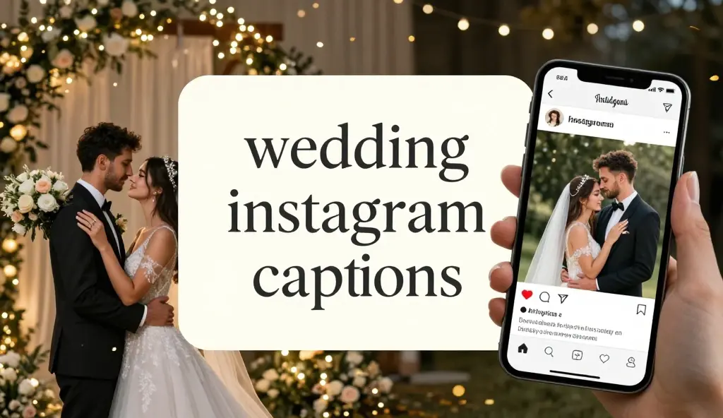 wedding instagram captions